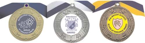Attendance Medal  Your Logo Design With Free Ribbon 1